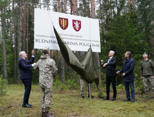 Toliau vyksta Rūdininkų karinio poligono plėtros darbai