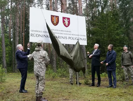 Toliau vyksta Rūdininkų karinio poligono plėtros darbai