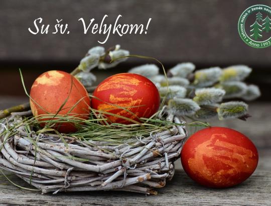 Sveikiname šv. Velykų proga!