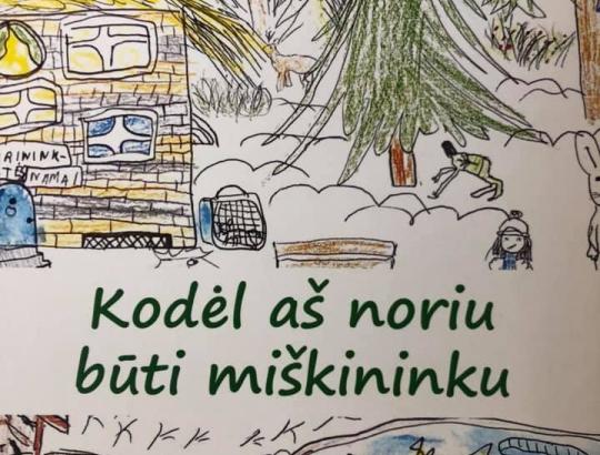 Pagerbti moksleivių rašinių ir piešinių konkurso „Kodėl aš noriu būti miškininku“ laureatai