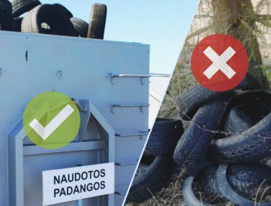 Kur priduoti nudėvėtas padangas? Trys patogūs būdai