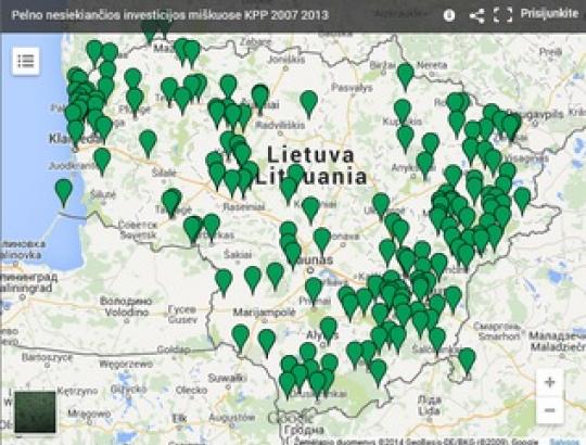 NMA: Visuomenei skirtus projektus surasite žemėlapyje