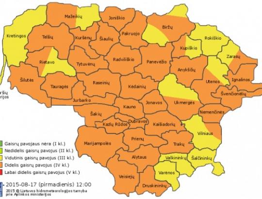 Savivaldybės pradėjo riboti lankymąsi miškuose dėl gaisrų pavojaus