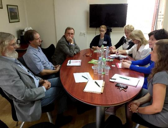 VMI vykdomo projekto "Mediena" komanda susitiko su LMSA vadovybe