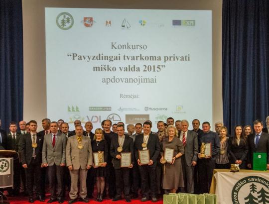 Konkurso “Pavyzdingai tvarkoma privati miško valda 2015” nugalėtojai Lietuvoje 