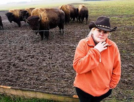 Bizonų ūkio savininkė A.Schelenz: Neprašau iš valdžios nieko. Tegul tik netrukdo dirbti.