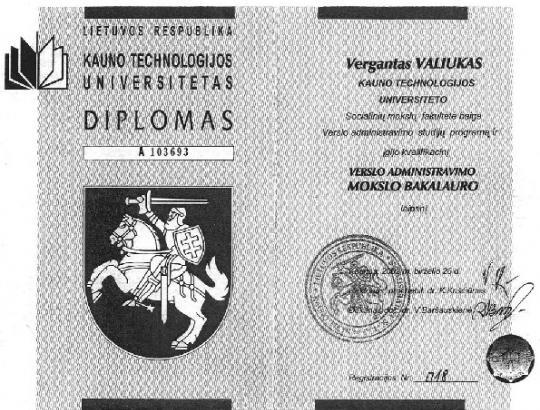 Buvusį urėdą kaltina pasinaudojus universiteto baigimo diplomo klastote
