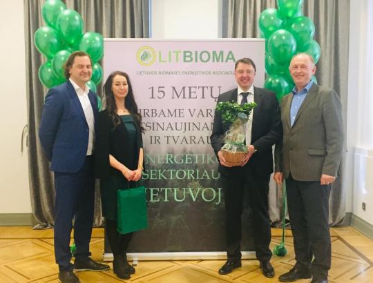 Lietuvos biomasės energetikos asociacija LITBIOMA švenčia 15 metų veiklos jubiliejumi