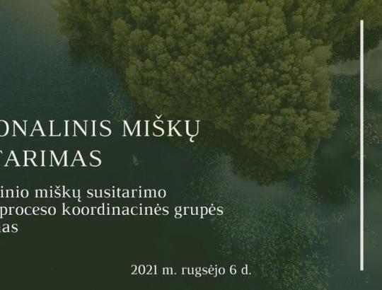 Nacionalinio miškų susitarimo link: 16 NMS koordinacinės grupės susitikimas