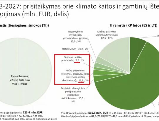 ŽŪM pristatytas pirminis LŽŪKP 2023–2027 strateginio plano projektas stipriai nuvylė miškų ūkį